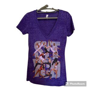 Women's So You Think You Can Dance V-Neck 2011 Tour T-shirt - M - Purple